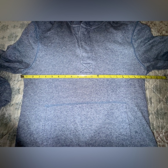 Converse All Star Gray hooded sweatshirt w button neck. Size Medium. GUC - Picture 7 of 8